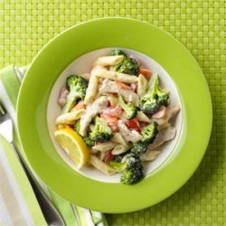 Turkey Penne with Lemon Cream Sauce