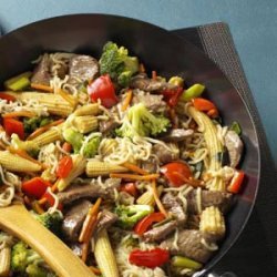 Sirloin Stir-Fry with Ramen Noodles