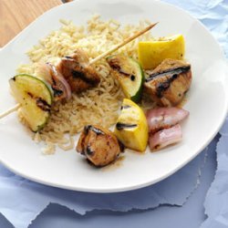 Apricot-Glazed Chicken Kabobs