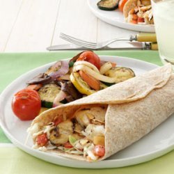 Coleslaw Chicken Wraps