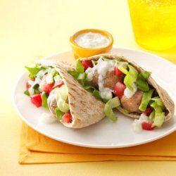 Turkey Meatball Gyros