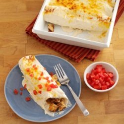 Makeover Sour Cream Chicken Enchiladas