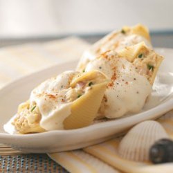 Creamy Seafood-Stuffed Shells