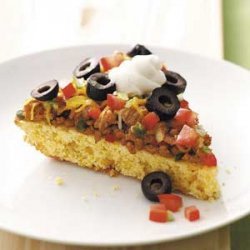 Mexican Corn Bread Pizza