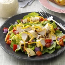 Grilled Chicken on Greens with Citrus Dressing