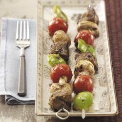 Sesame Beef  'n' Veggie Kabobs