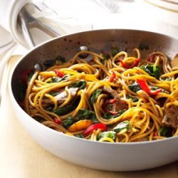 Beef & Spinach Lo Mein