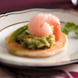 Corn Cakes with Shrimp & Guacamole