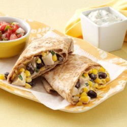 Skillet Chicken Burritos