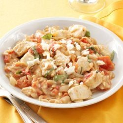 Chicken in Tomato-Basil Cream Sauce