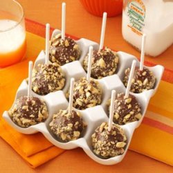 Caramel Cashew Cake Pops