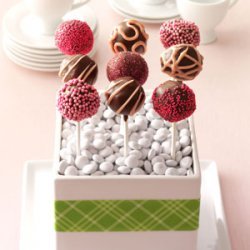 Raspberry Truffle Cake Pops