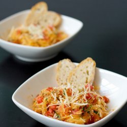 Spaghetti Squash with Tomatoes, Basil, and Parmesan