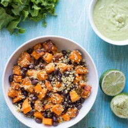 Roasted Sweet Potato and Black Bean Salad