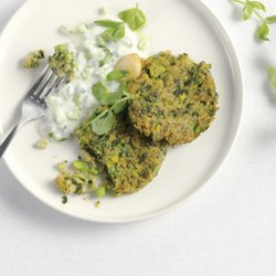 South Indian Lentil Cakes with Raita