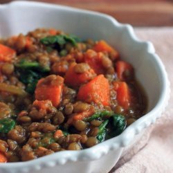 Lentil Stew with Spinach and Potatoes