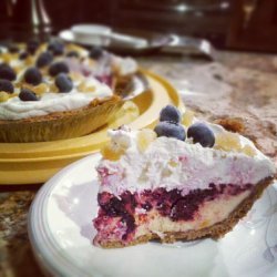 Peach-Blueberry Ice Cream Pie