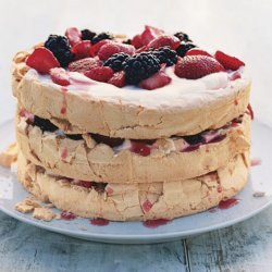 Three-Layer Berry and Brown Sugar Pavlova