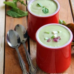 Chilled Avocado and Mint Soup