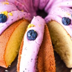 Blueberry-Lemon Cake with Lemon Cream Cheese Frosting