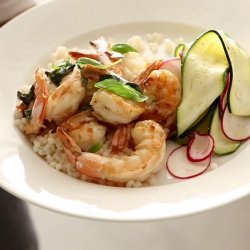 Shrimp Salad with Zucchini and Basil