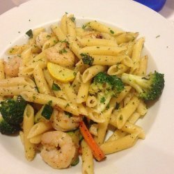 Shrimp and Penne Primavera