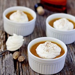 Maple Pots de Crème with Almond Praline