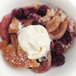 Blackberry-Pear Cobbler