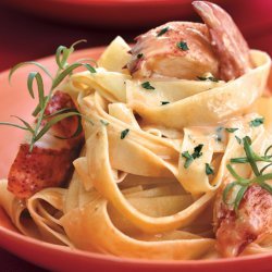 Lobster Pasta with Herbed Cream Sauce