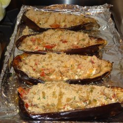 Greek-Style Stuffed Eggplant