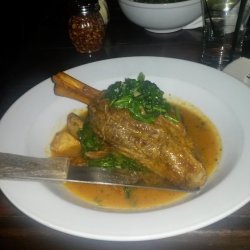 Braised Lamb with Spinach