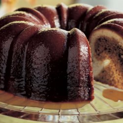 Pecan Molasses Bundt Cake with Bourbon Glaze