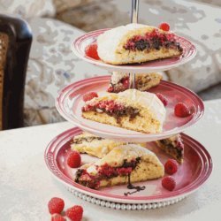 Raspberry-Hazelnut Scones