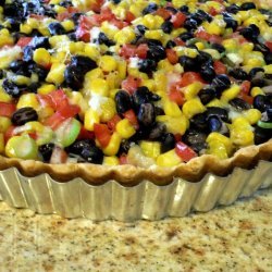 Black Bean Tart with Chili Crust