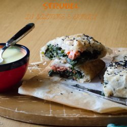 Salmon and Spinach Strudel