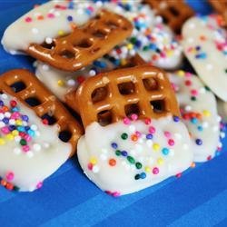 White Chocolate Covered Pretzels