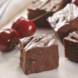 Dark Chocolate Cherry Fudge