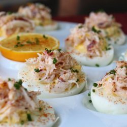 Crab-Stuffed Deviled Eggs