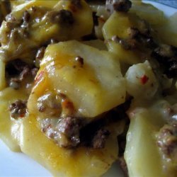 Kittencal's Scalloped Potato and Ground Beef Casserole