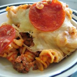 Easy Pizza Pasta Casserole (OAMC)