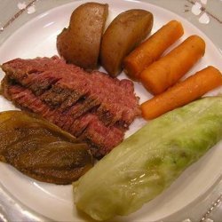 Corned Beef and Cabbage in Guinness