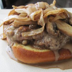 Italian Beef Patties with Balsamic Cream Sauce