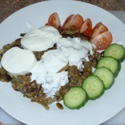 Lebanese Lentil/Rice Pilaf With Blackened Onions