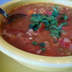 Beefy Refried Bean Soup