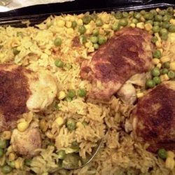 Chicken, Rice, and Spices Bake