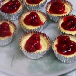 Individual Mini Cherry Cheesecakes