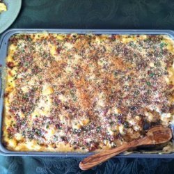 Chipotle Chicken Mac and Cheese With Bacon Bread Crumbs #RSC