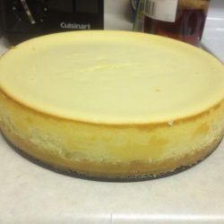 New York Style Cheesecake on Shortbread Crust