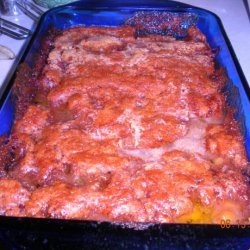 Upside-Down Fresh Peach Cobbler