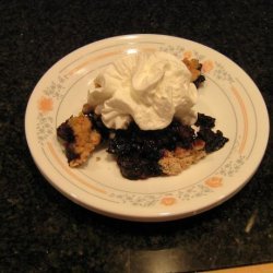 Warm Blueberry Cobbler